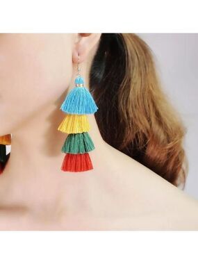 Layered Tassel Earrings